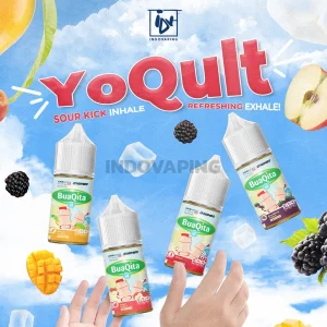 Liquid Vapor Vape - BuaQita YoQult Series Saltnic 30mg 30ml by Juicenation x 2Thumbs