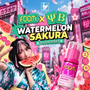 Liquid FOOM X YB Watermelon Sakura 30mg 30ml