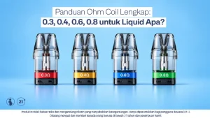 Panduan Ohm Coil Lengkap: 0.3, 0.4, 0.6, 0.8 untuk Liquid Apa?